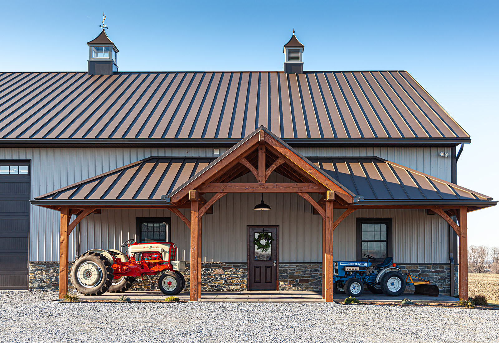 exterior of tractor barn construction in Lebanon, PA