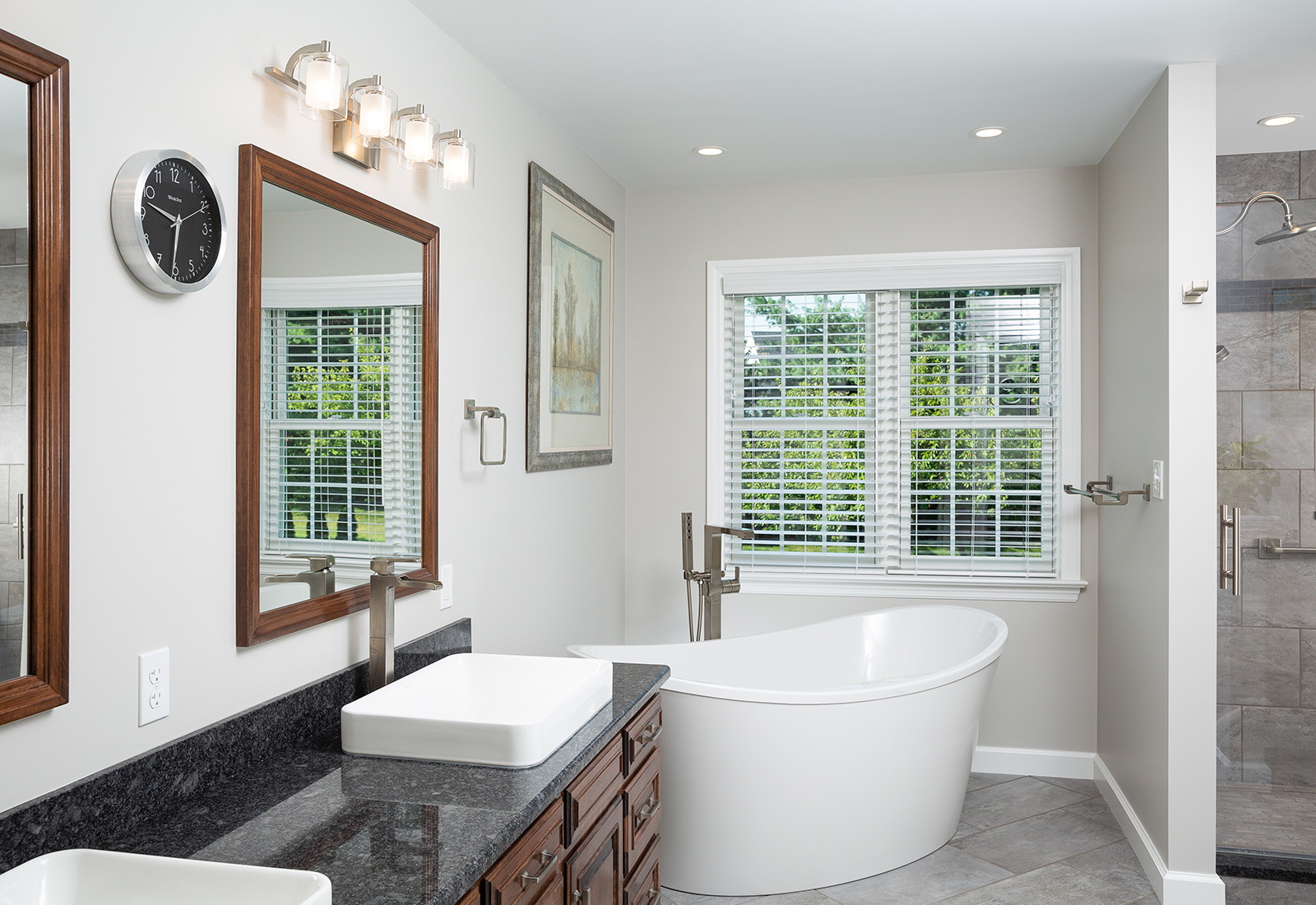 Modern bathroom renovation in Manheim, PA